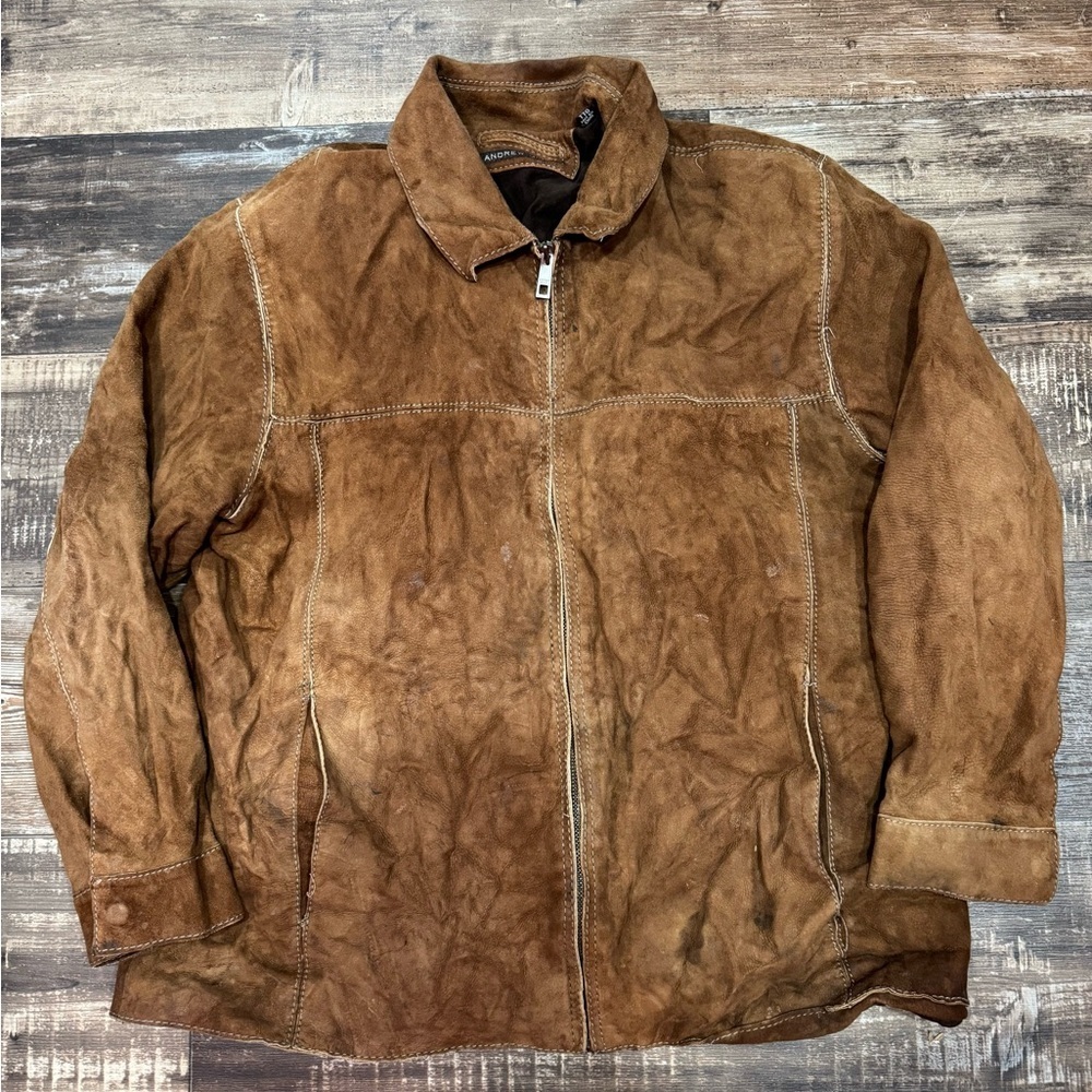 Andrew Marc Men's Brown Suede Jacket